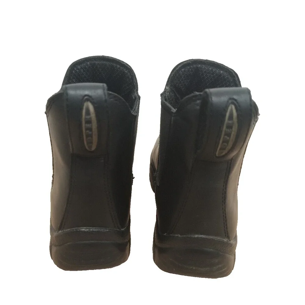 Roper‎ Performance Men's Black 7.5 Leather Stretch Chelsea Chunky Ankle Boots